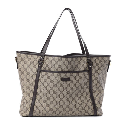 Gucci GG Supreme Monogram Medium Joy Tote Brown 1 of 8
