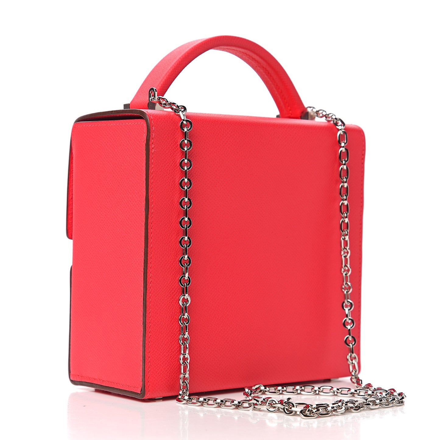 Epsom Cinhetic Boxy Top Handle Bag Rose Extreme