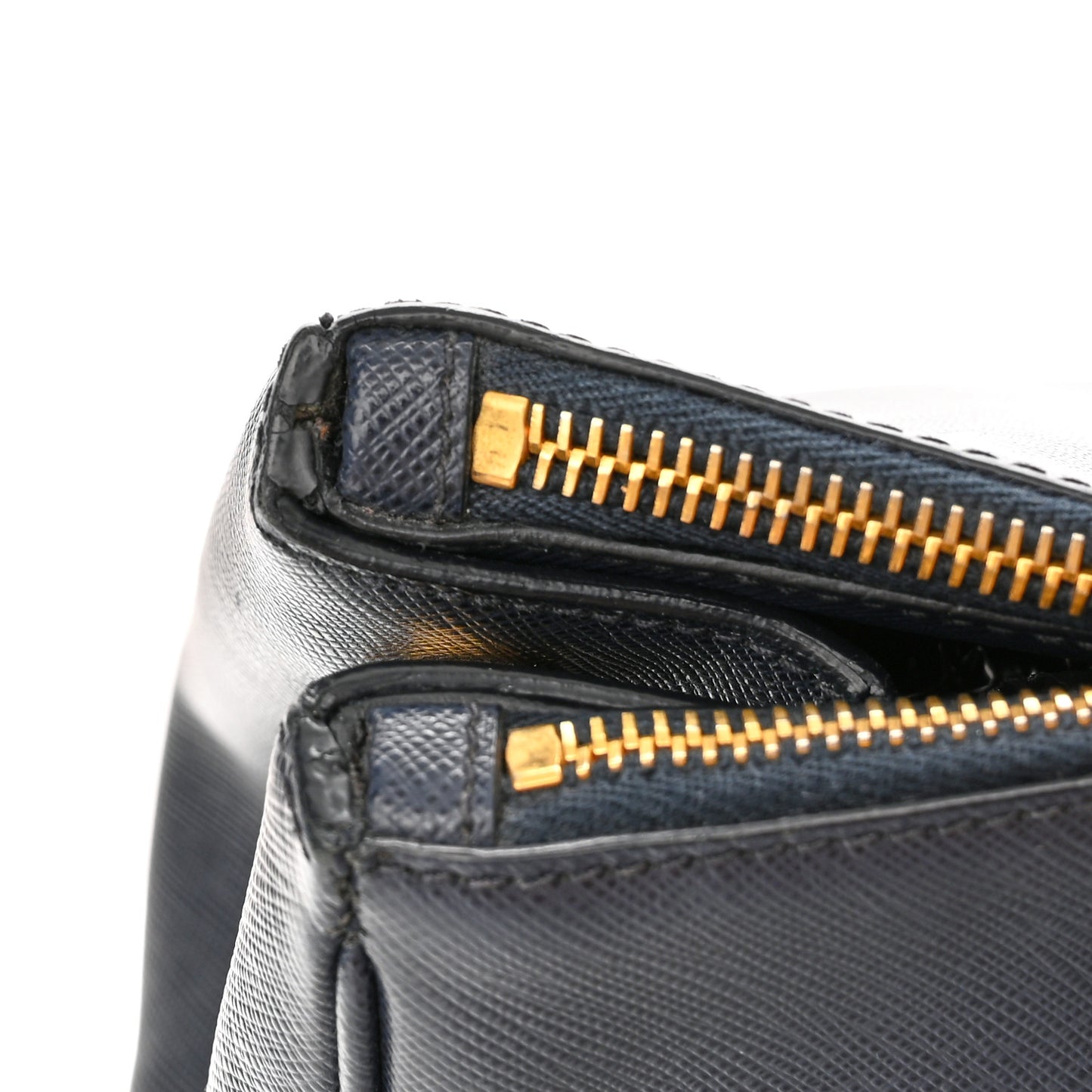 Saffiano Medium Galleria Double Zip Tote Baltico