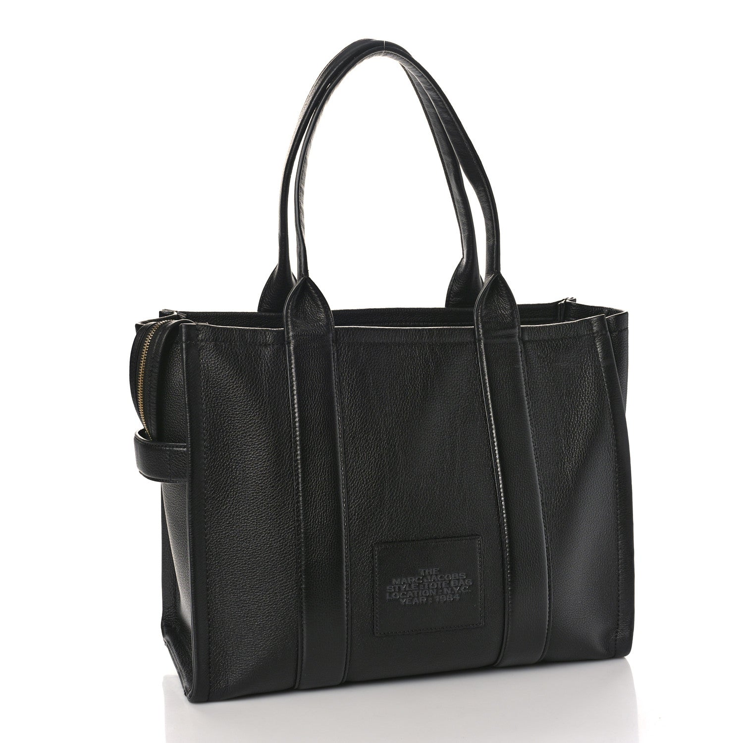 Marc Jacobs Grained Calfskin Large The Tote Bag Black 3 of 8
