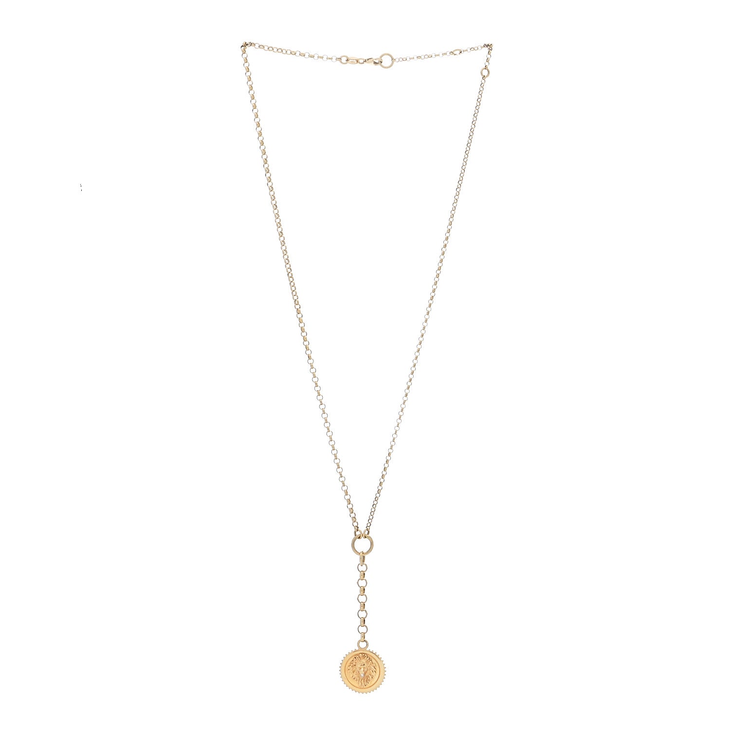 Foundrae 18K Yellow Gold Diamond Small Strength Mixed Belcher Chain Necklace 3 of 6