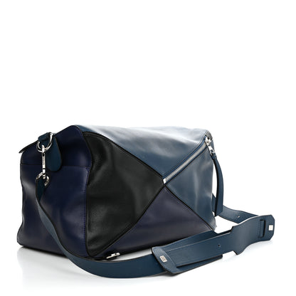 Loewe Calfskin XL Puzzle Bag Blue Black 3 of 11