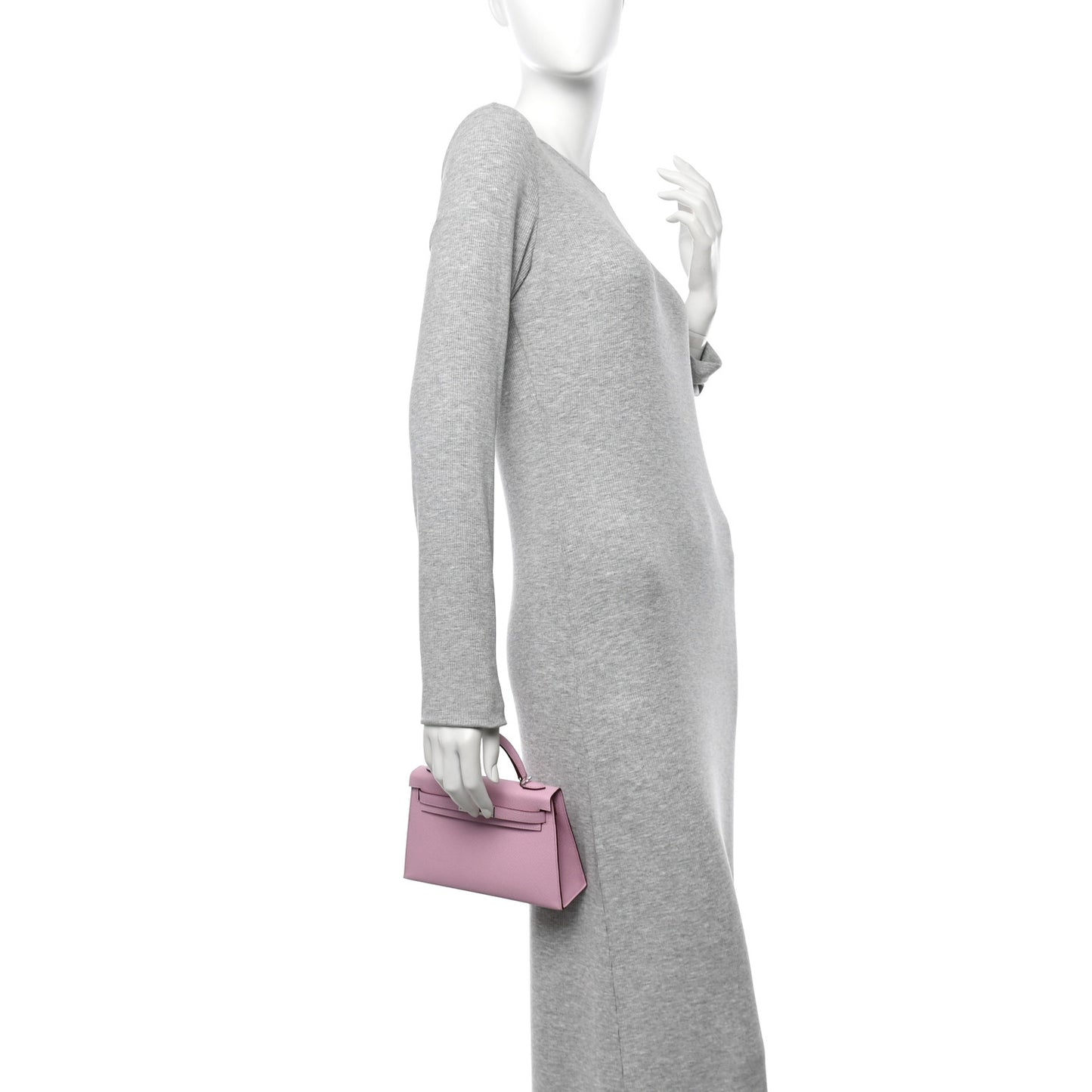 Epsom Mini Kelly Sellier 20 Mauve Sylvestre