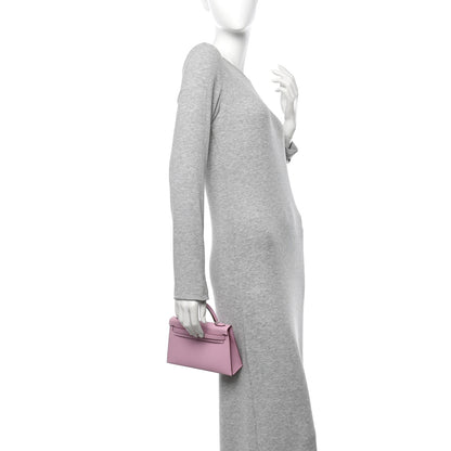 Hermes Epsom Mini Kelly Sellier 20 Mauve Sylvestre 3 of 10