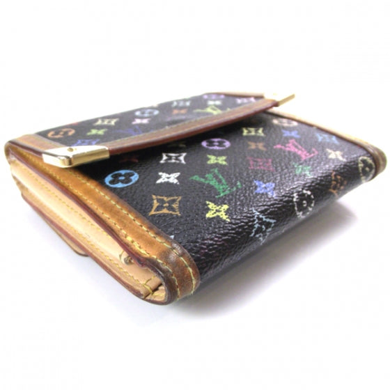 Monogram Multicolor Porte-Monnaie Billets Wallet Black