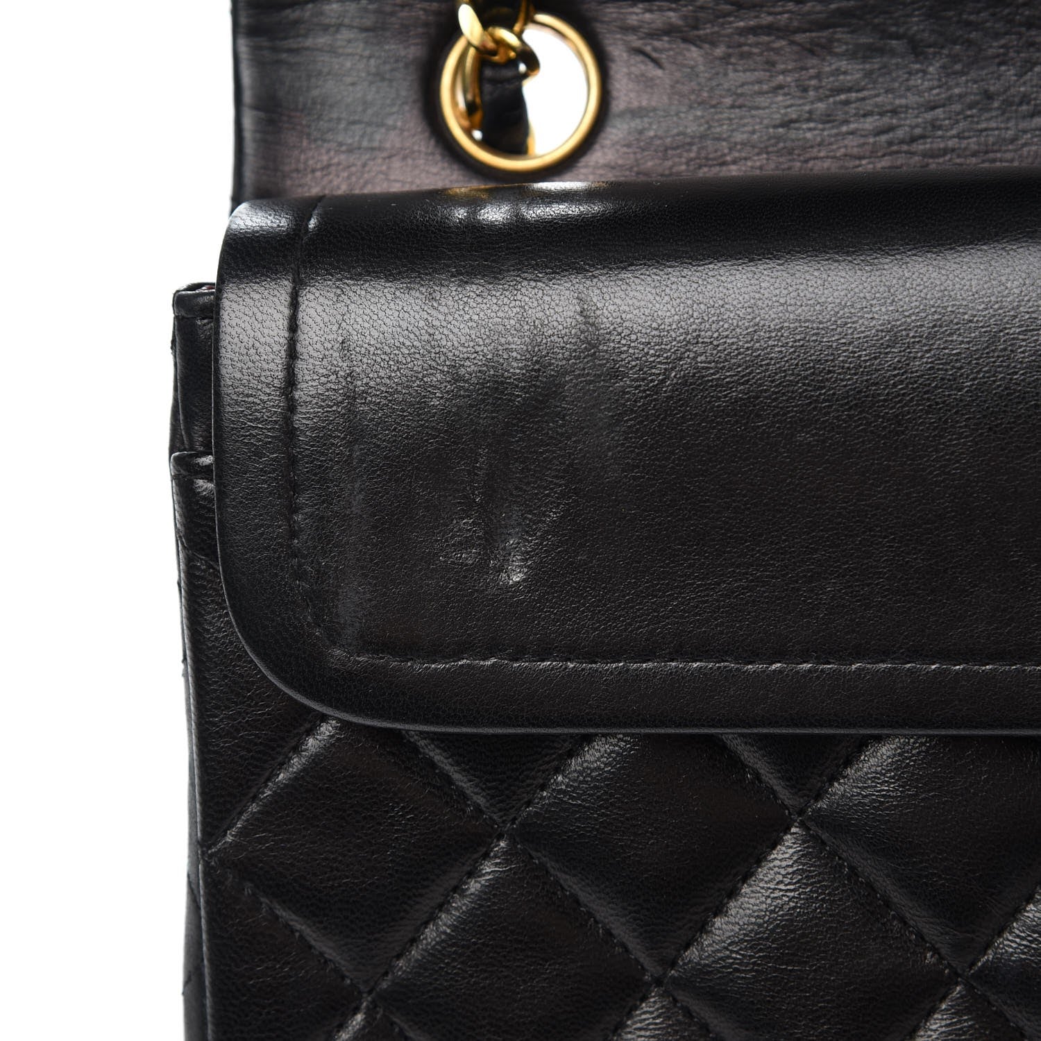 Chanel Lambskin Quilted Small Double Flap Black 10 of 15