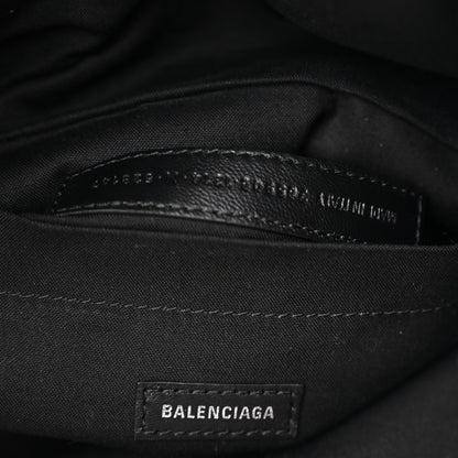 Balenciaga Metallized Arena Calfskin Medium Monaco Chain Shoulder Bag Steel Grey 7 of 11