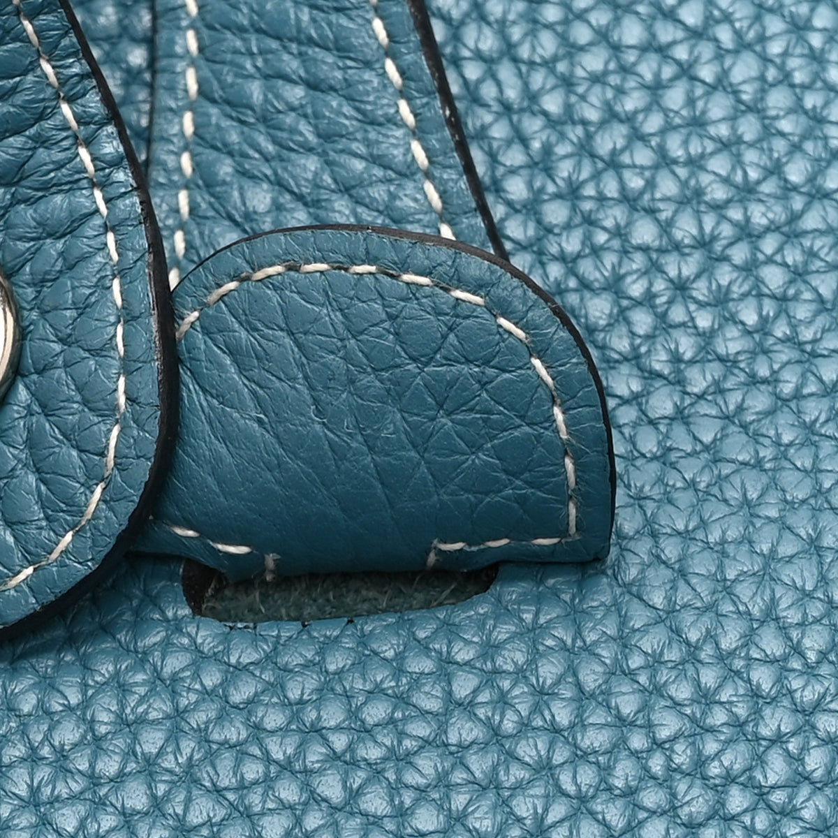 Hermes Taurillon Clemence Evelyne III PM Blue Jean 7 of 11