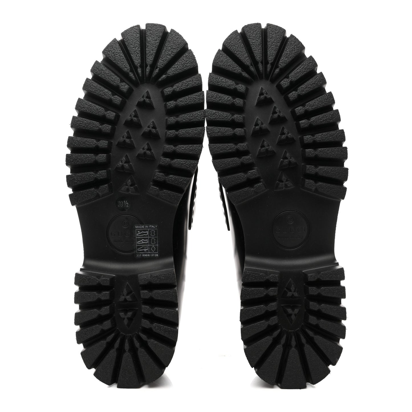 Cordovan Lux Womens Horsebit 45mm Platform Loafers 39.5 Black