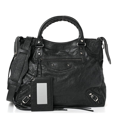 Balenciaga Agneau Classic Silver Hardware Velo Gris Fossile 3 of 11