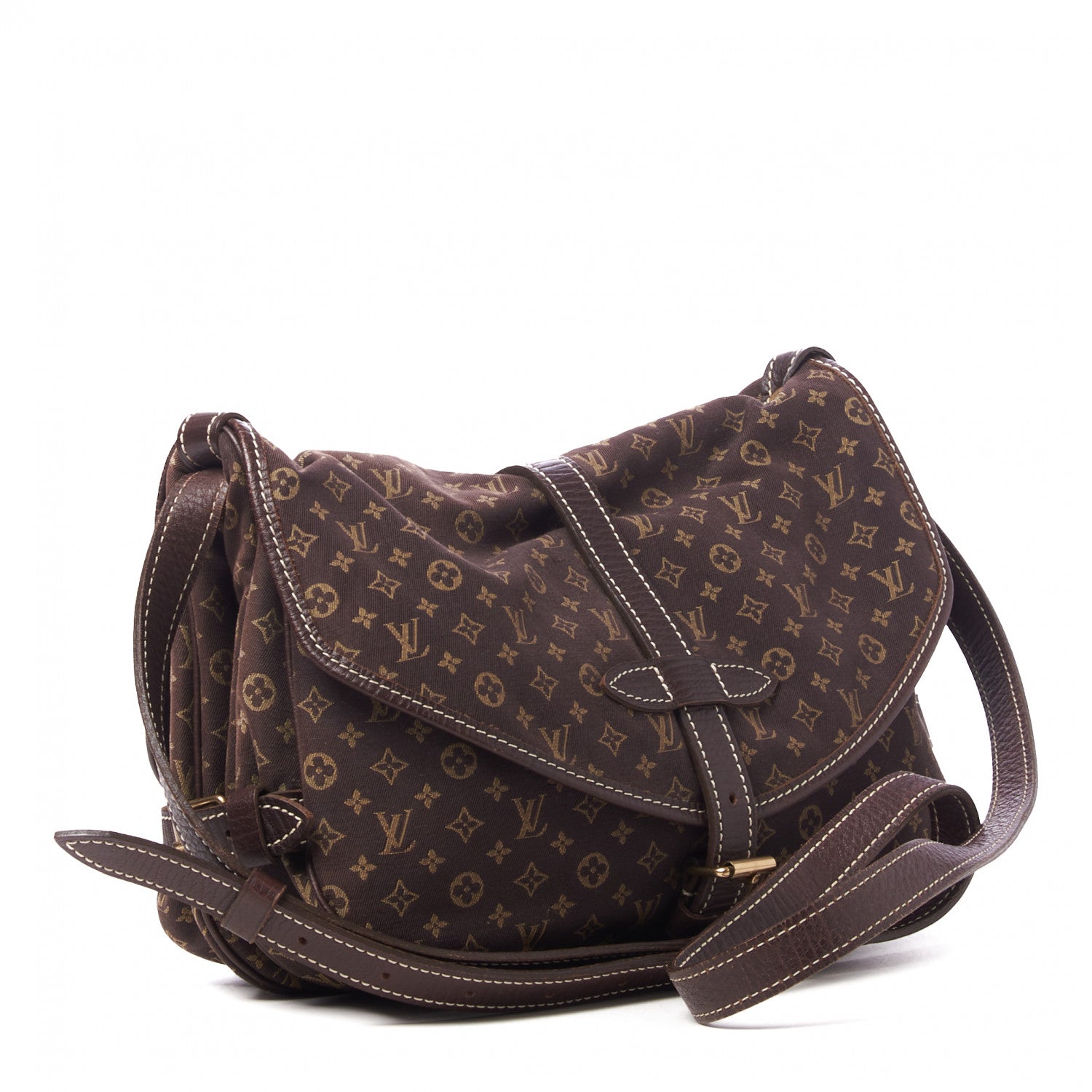 Louis Vuitton Monogram Idylle Saumur MM Fusain 2 of 8