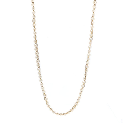 Chanel Graduated Pearl CC Long Necklace Gold 1 of 6