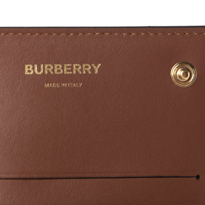 Burberry E-Canvas Monogram Small Wallet with Strap Bridle Brown 5 of 8