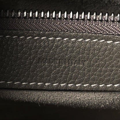 Celine Drummed Calfskin Micro Luggage Souris 7 of 10