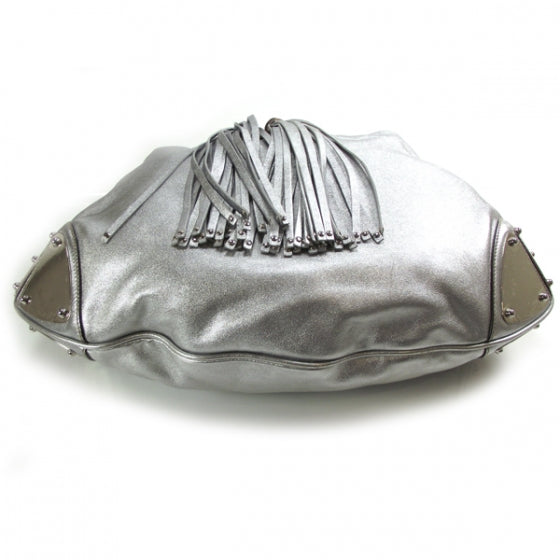 Leather Large Indy Silver