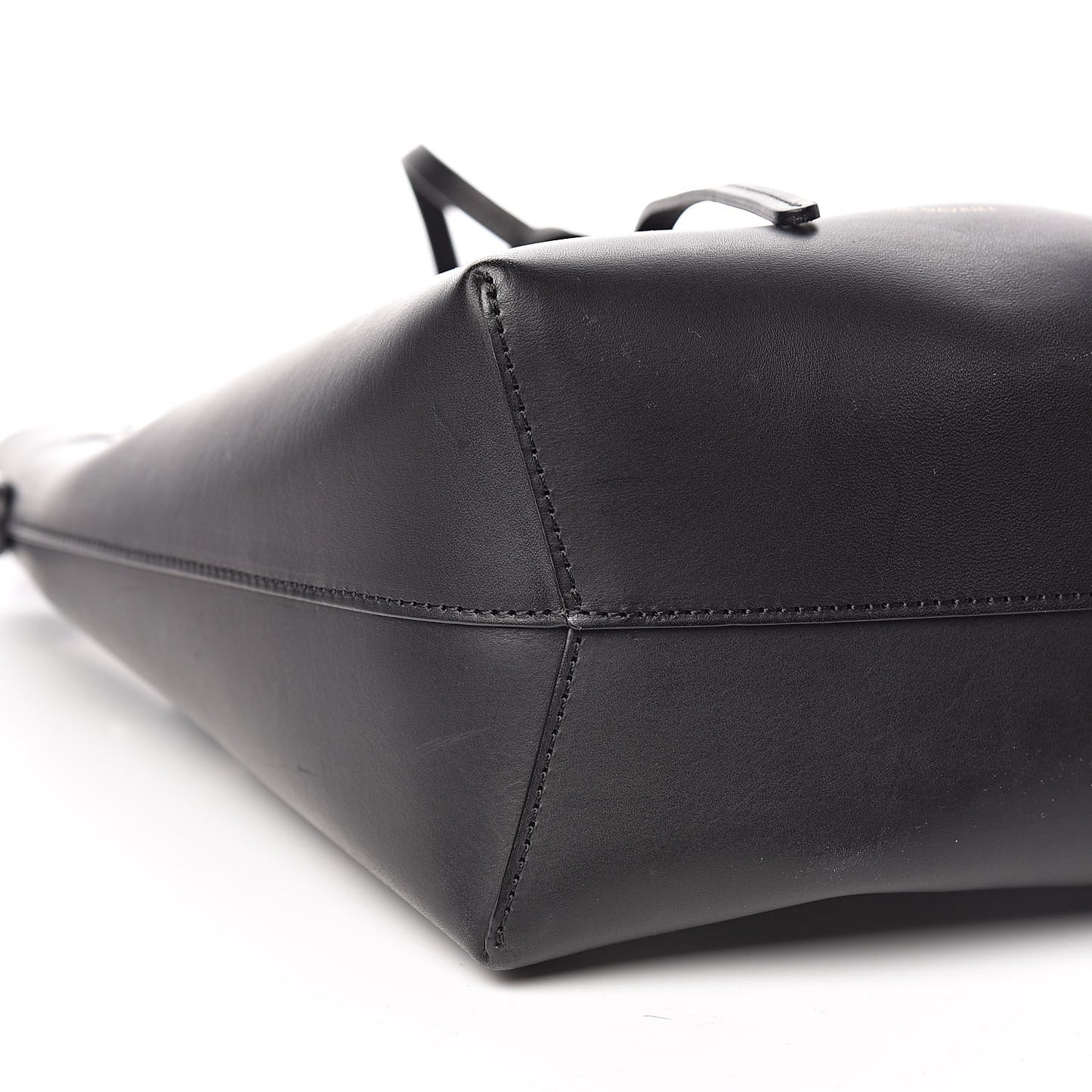 Calfskin Mini Bucket Bag Black Flamma