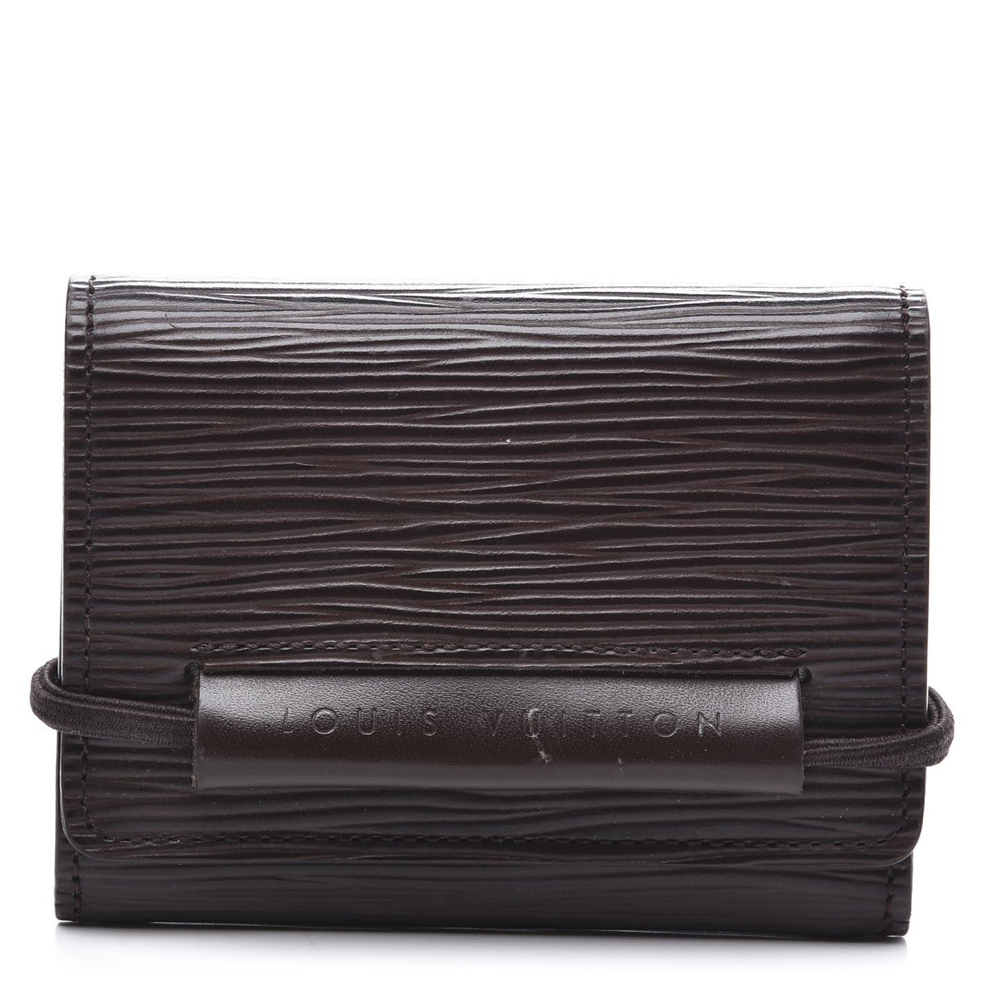 Epi Porte-Monnaie Elastique Wallet Moka