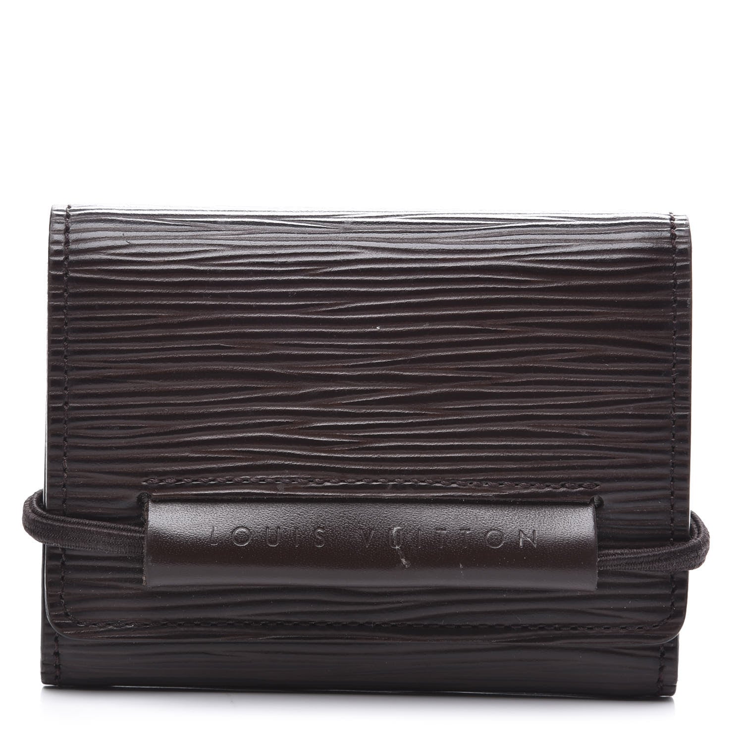 Louis Vuitton Epi Porte-Monnaie Elastique Wallet Moka 1 of 7