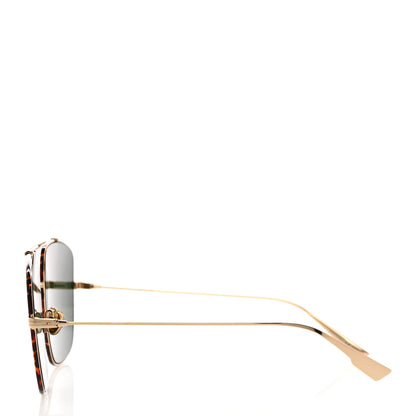 Christian Dior Metal Monsieur 2 Sunglasses Light Gold Havana 3 of 8