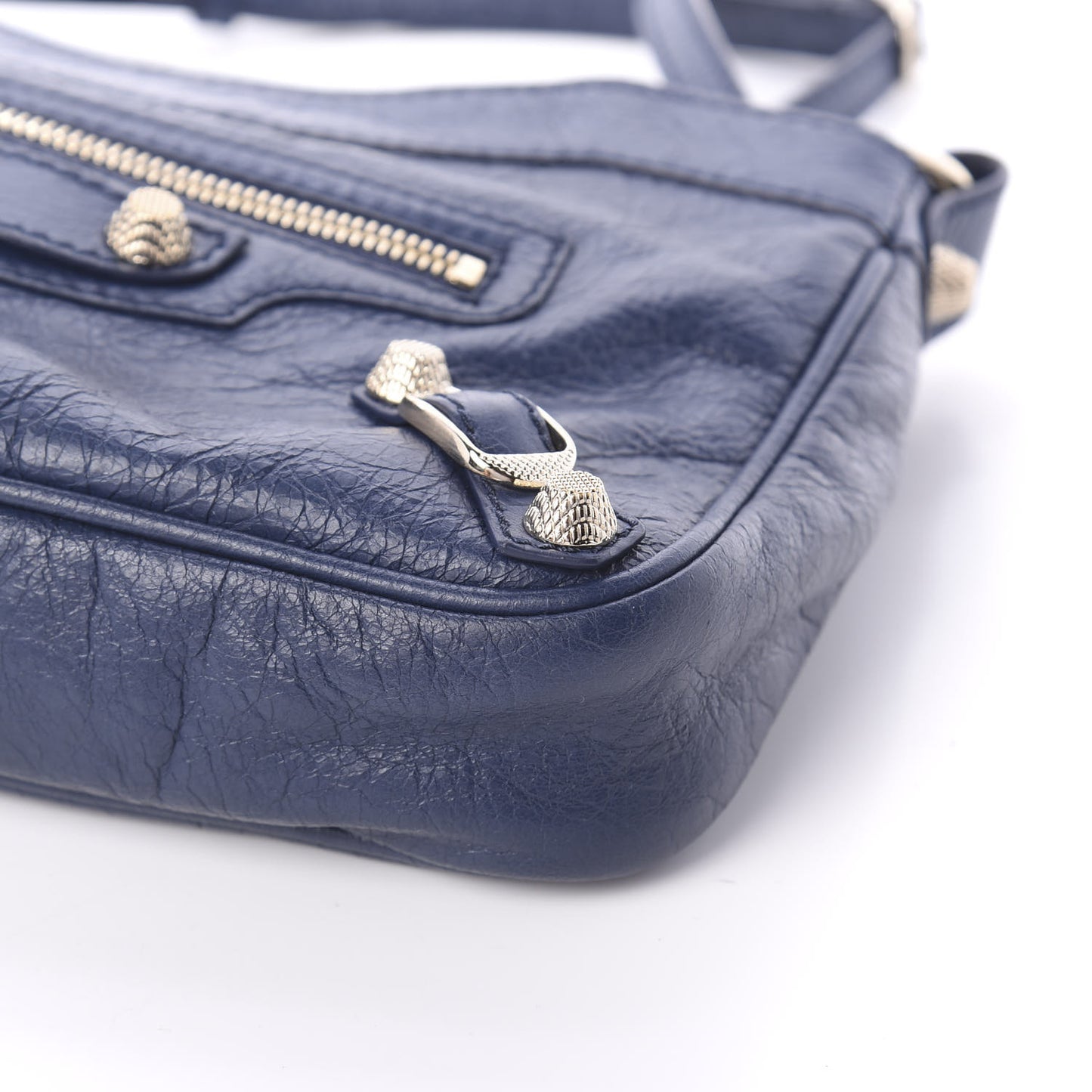 Agneau Giant 12 Silver Hardware Hip Bleu Roi