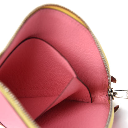 Hermes Chevre Mysore Paddock Change Purse Rose Confetti Brique 7 of 8