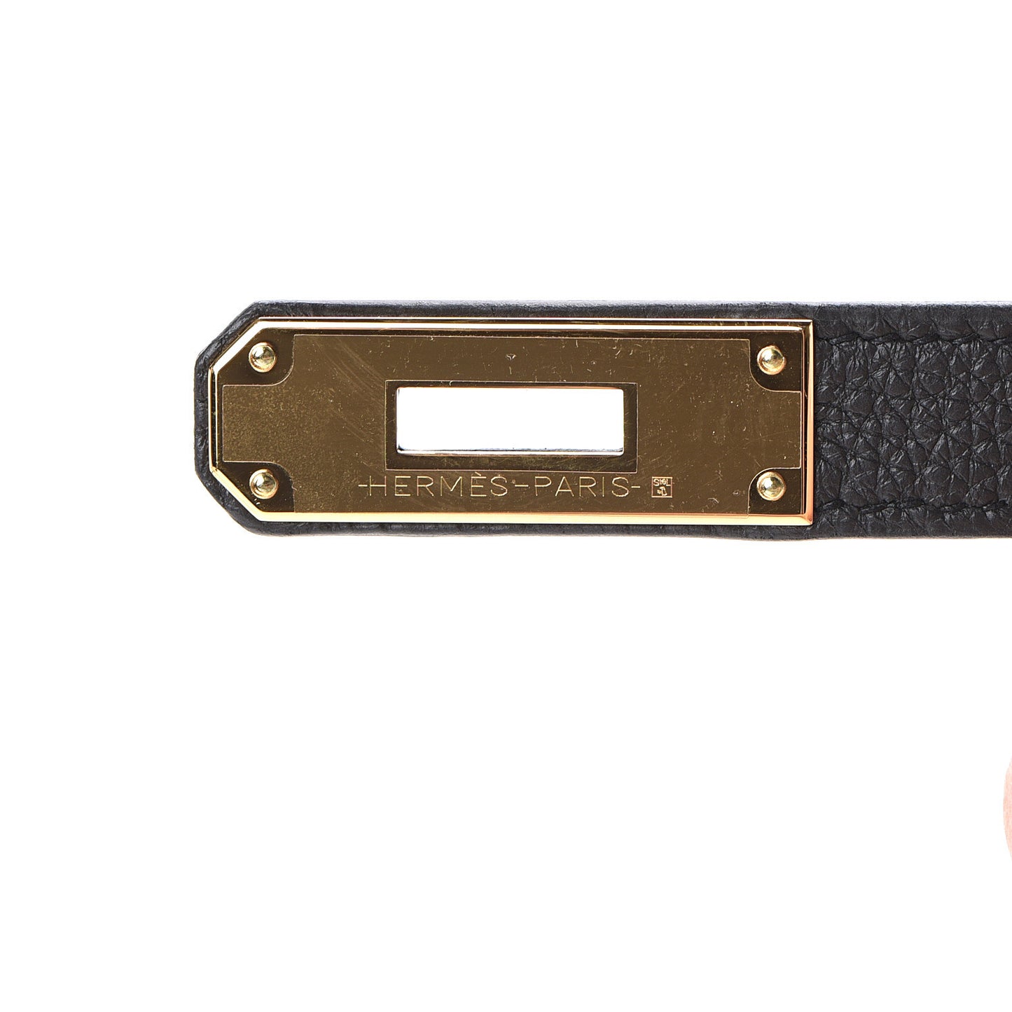 Togo Matte Alligator Kelly Retourne Touch 28 Black