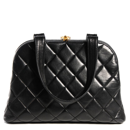 Chanel Lambskin Quilted Handbag Black 1 of 8