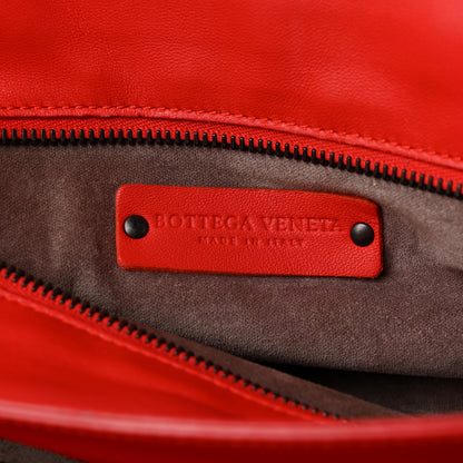 Bottega Veneta Nappa Intrecciato Satchel Red 6 of 11