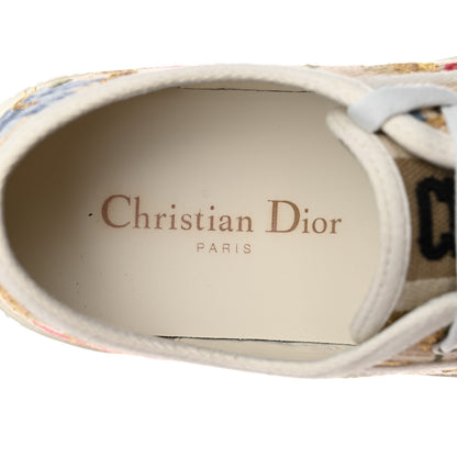 Christian Dior Canvas Floral Embroidered Womens Walk'N'Dior Low Top Sneakers 35.5 Multicolor 7 of 9
