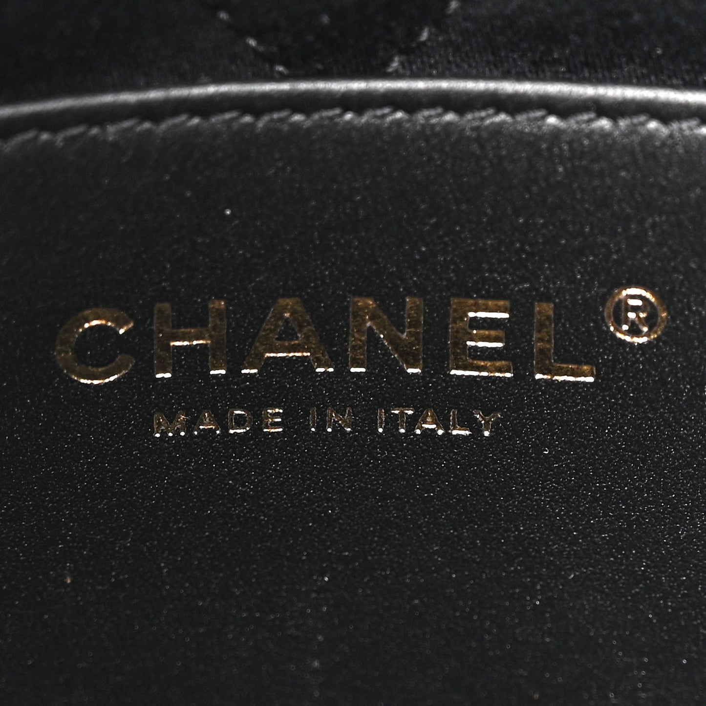 Shiny Calfskin Quilted Mini Chanel 22 Black