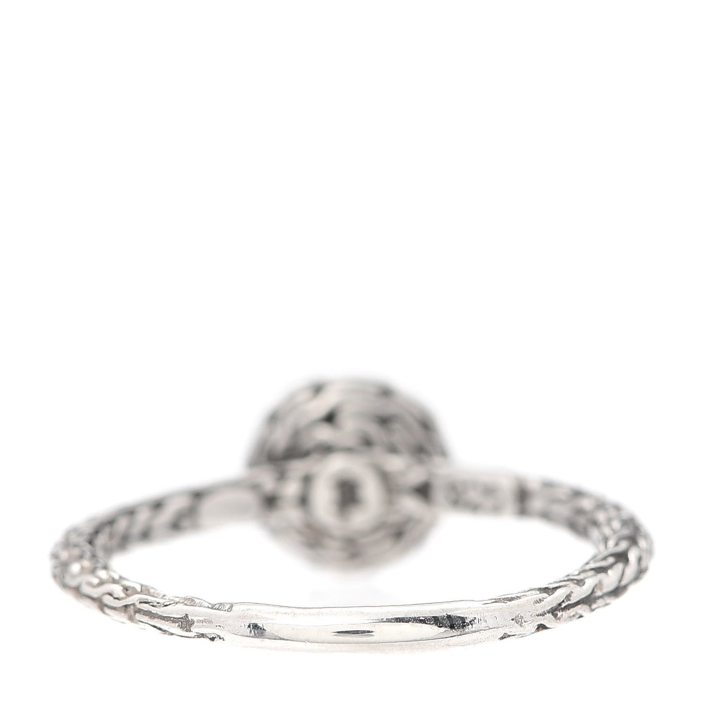 Sterling Silver Dot Hammered Ring 57 8