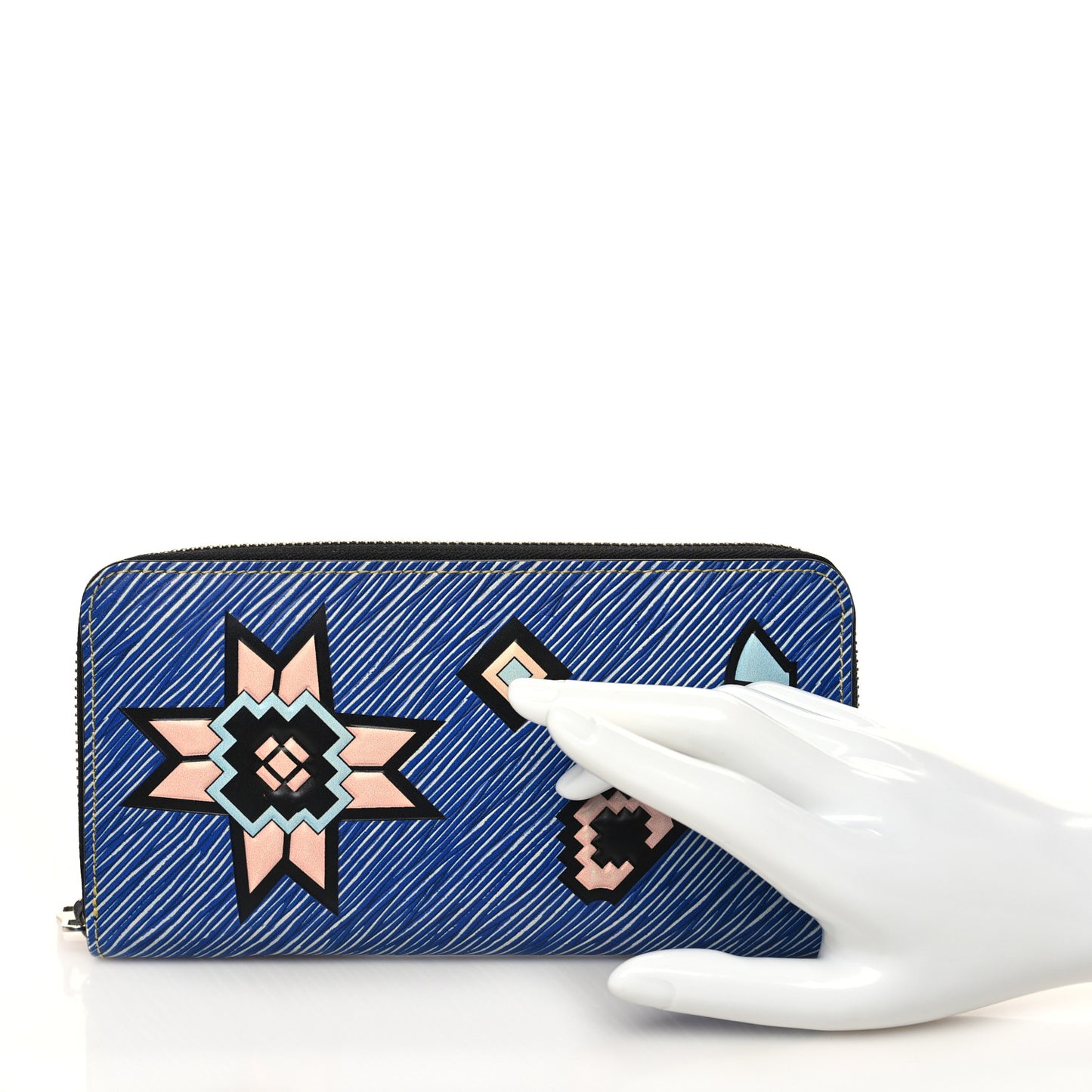 Epi Azteque Zippy Wallet Denim Light