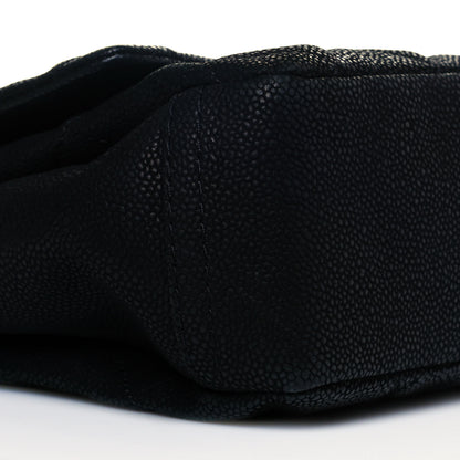 Chanel Iridescent Caviar Quilted Medium Lady Pearly Flap Black 9 of 14