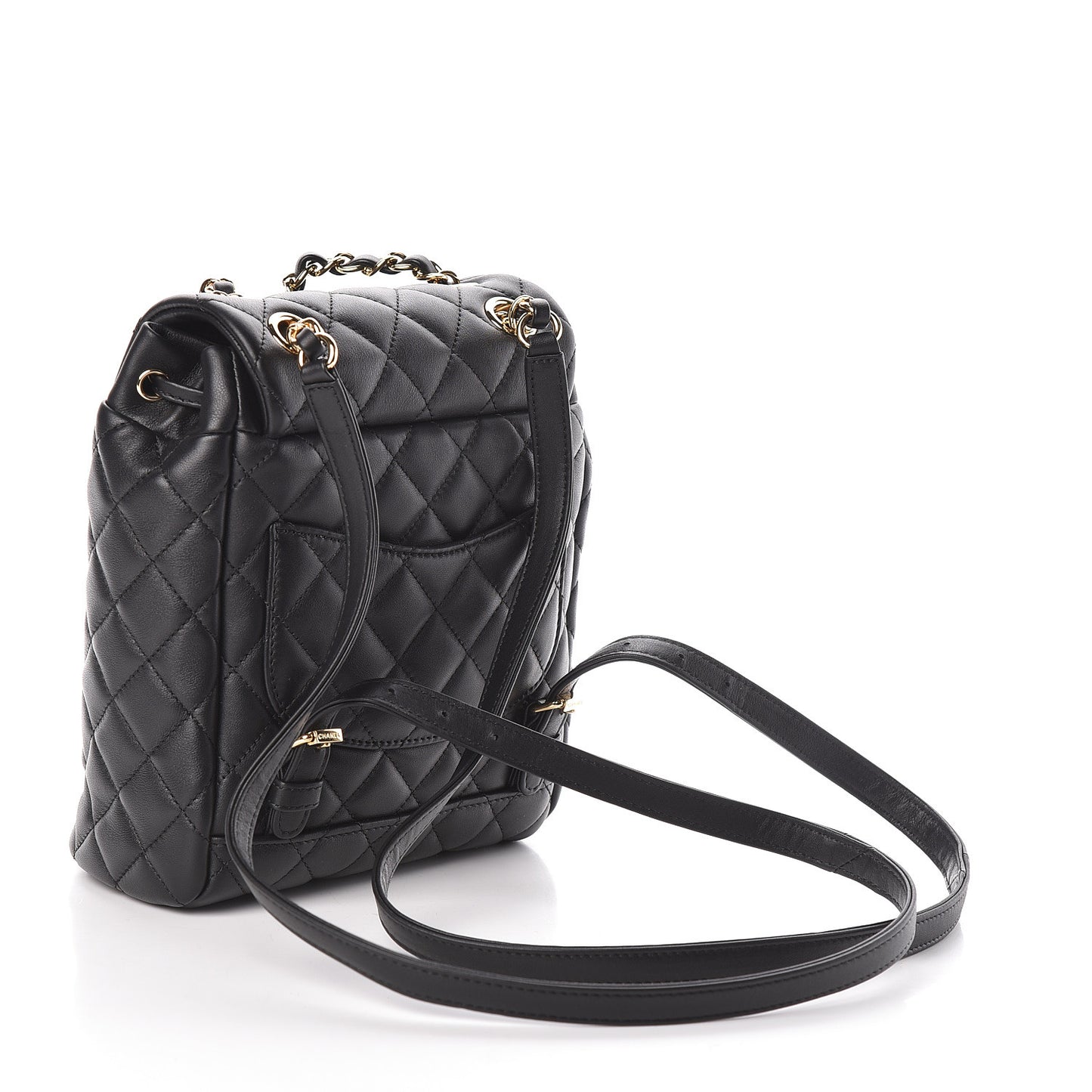 Calfskin Quilted Mini Urban Spirit Backpack Black