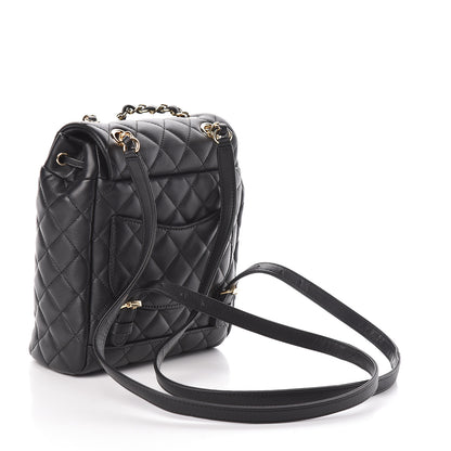 Chanel Calfskin Quilted Mini Urban Spirit Backpack Black 3 of 11