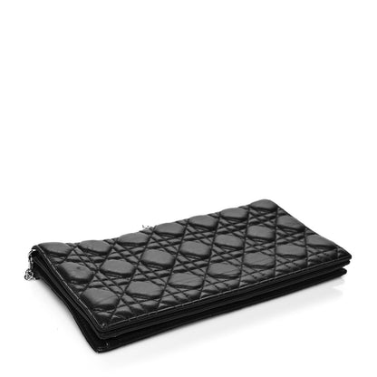 Christian Dior Lambskin Cannage Lady Dior Convertible Clutch Black 5 of 14