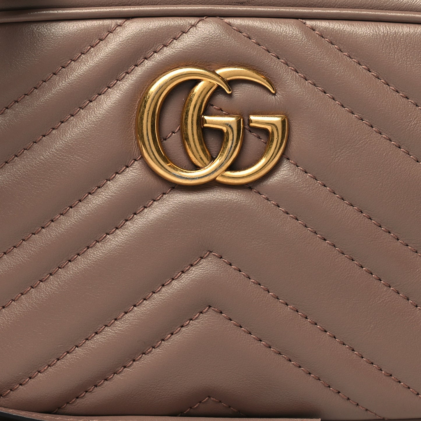 Calfskin Matelasse Mini GG Marmont Chain Shoulder Bag Porcelain Rose