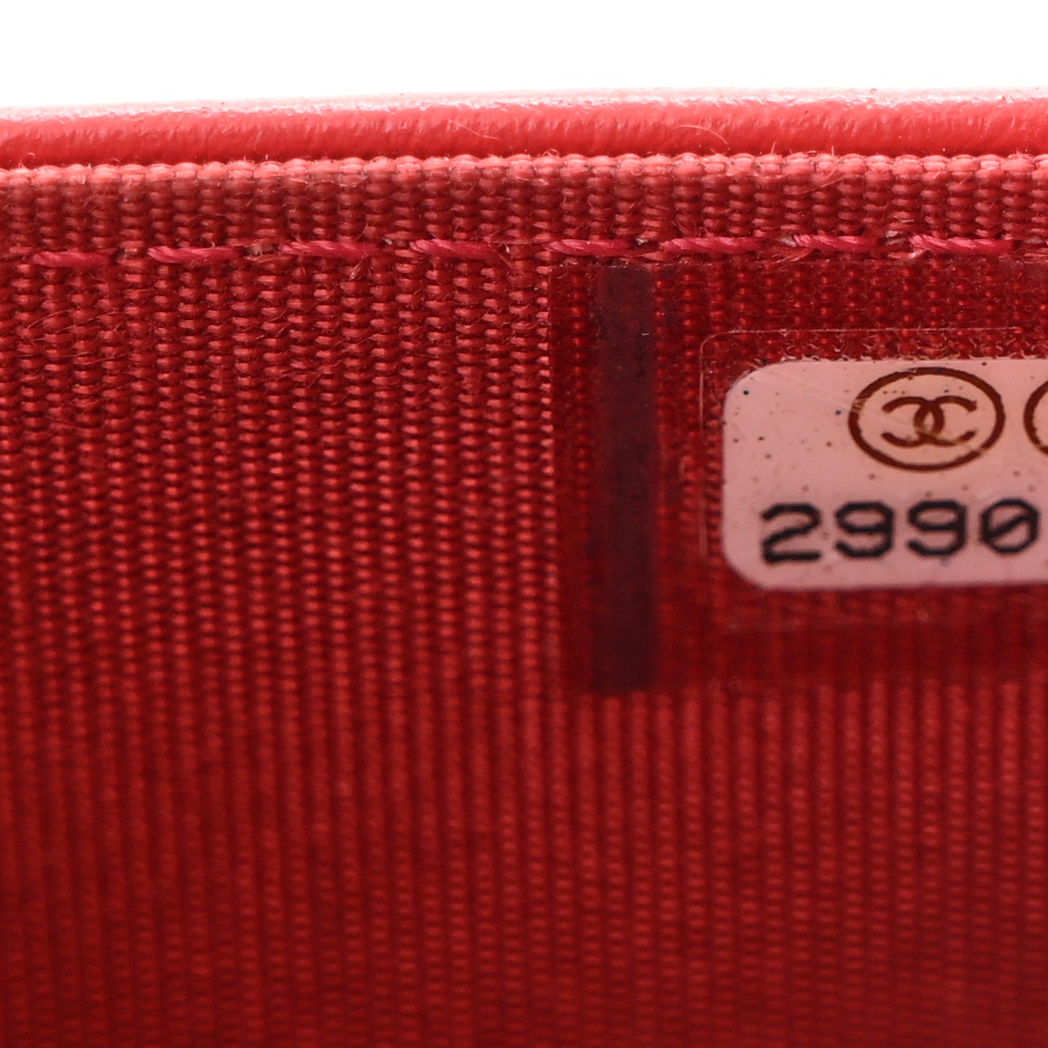 Chanel Caviar Quilted Boy Wallet On Chain WOC Red 8 of 12