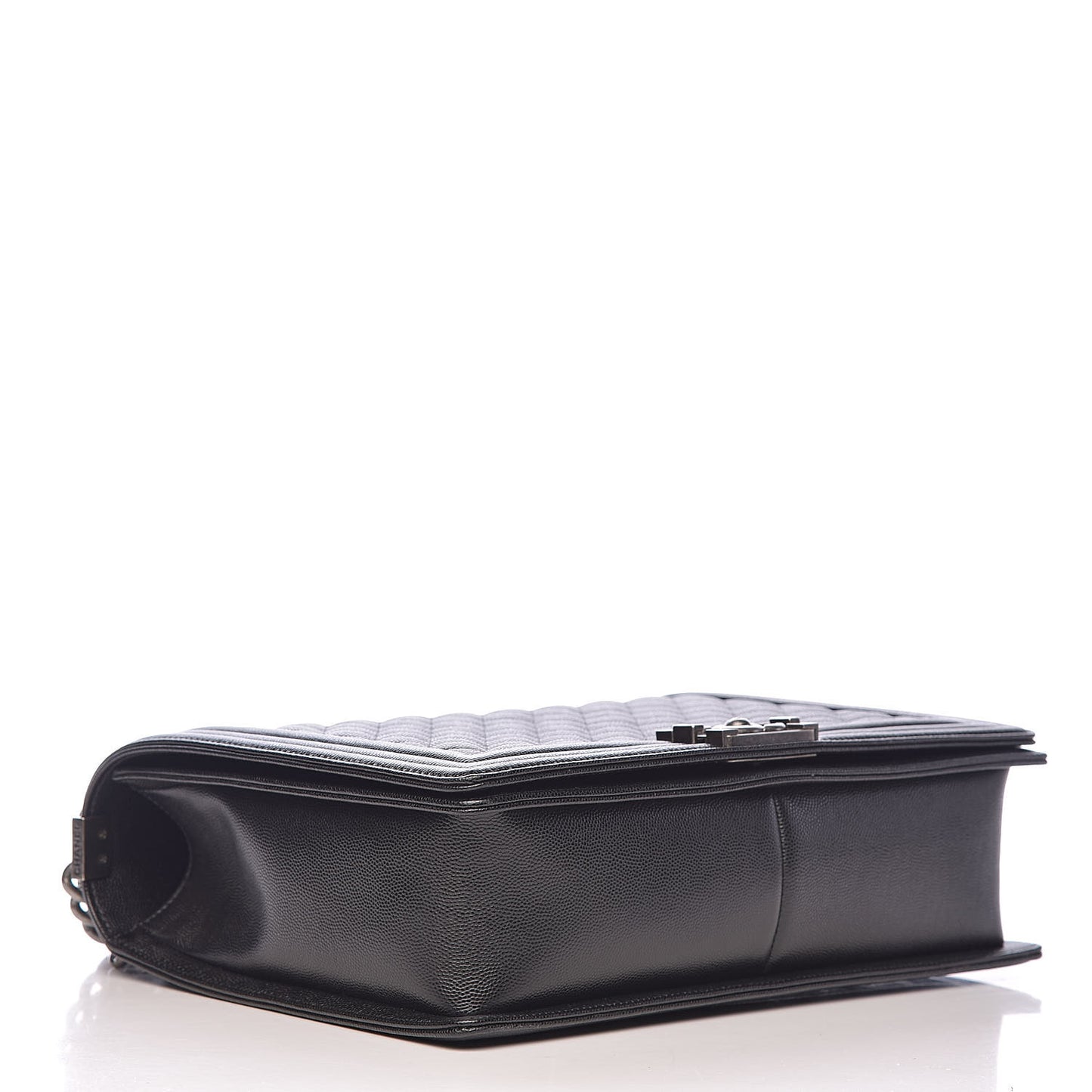 Caviar Quilted Large Boy Flap Black