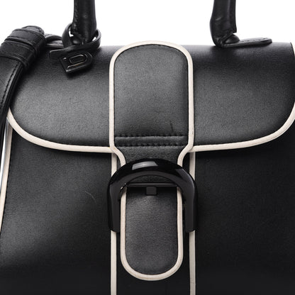 Delvaux Calfskin Illusion Piped Mini Brillant Satchel Black 9 of 12