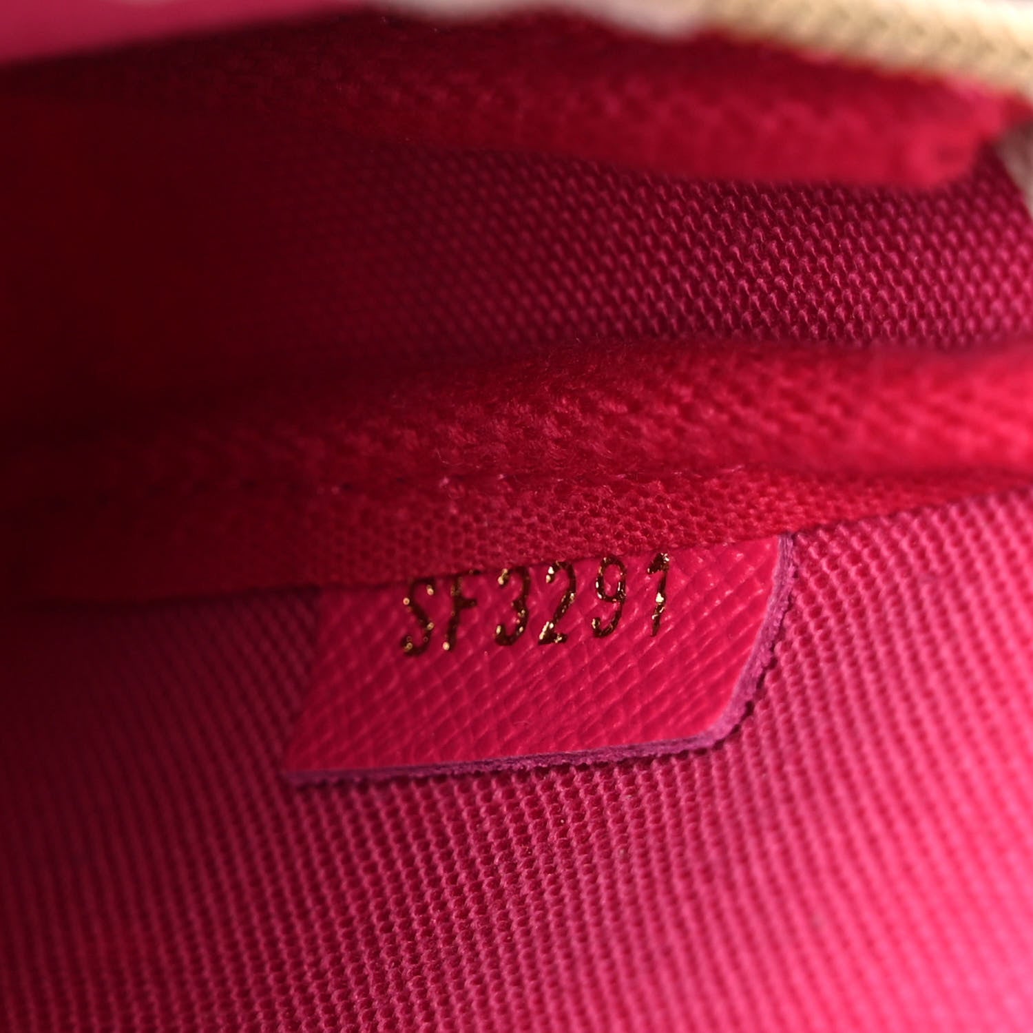 Louis Vuitton Damier Azur 2021 Christmas Animation Hollywood Mini Pochette Accessories Fuchsia 7 of 11