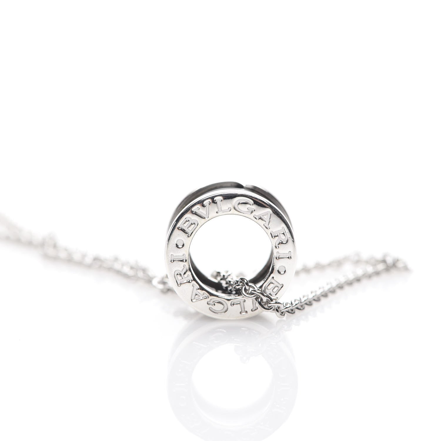 Bulgari Sterling Silver Ceramic Save The Children Pendant Necklace 4 of 7
