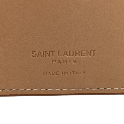 Saint Laurent Smooth Calfskin Passport Holder Beige 6 of 7