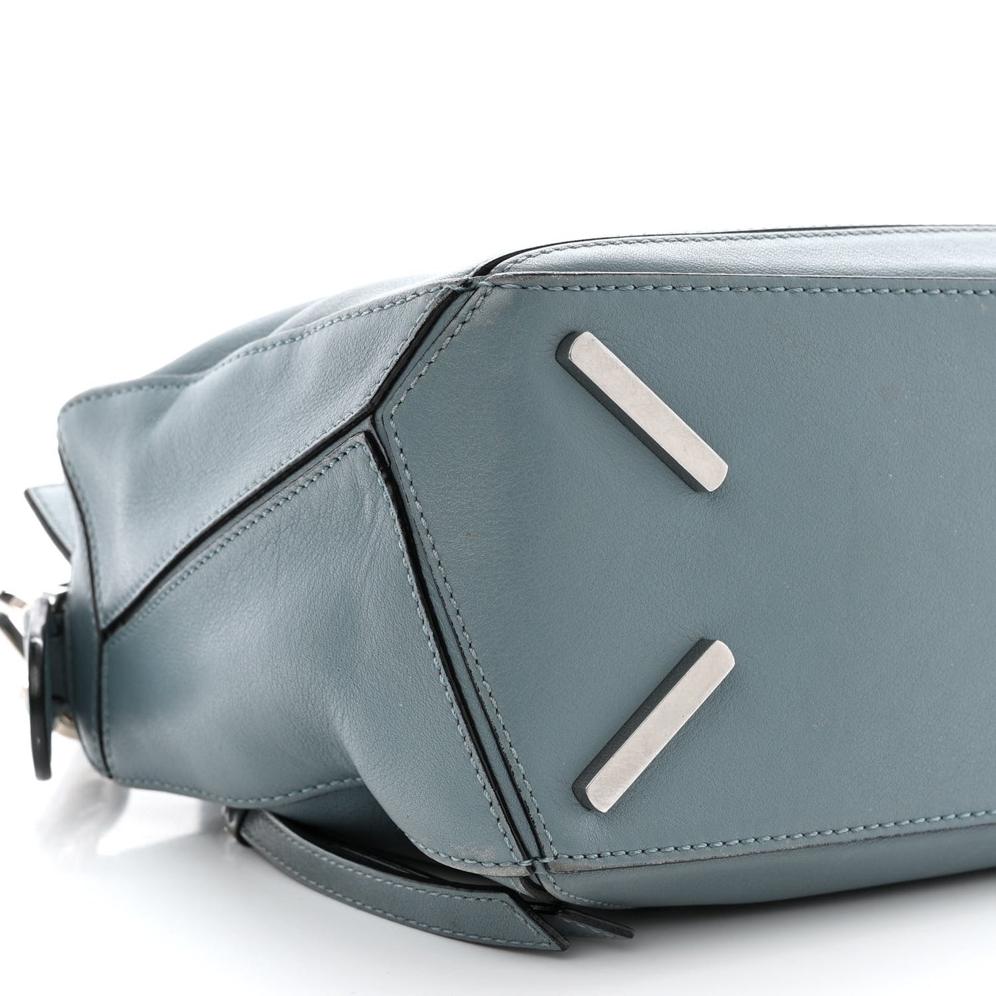 Calfskin Small Puzzle Bag Stone Blue