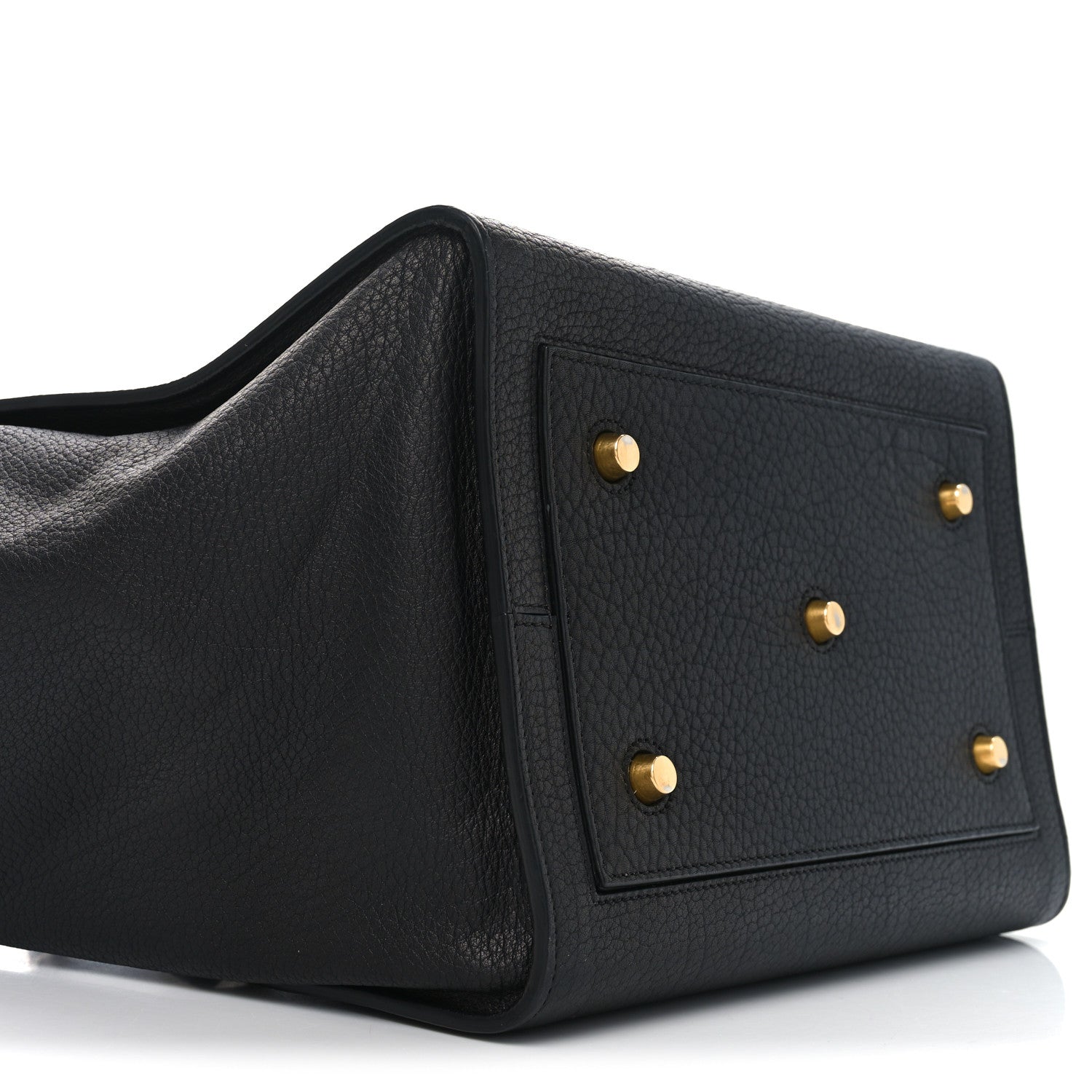 Celine Crisped Calfskin Medium Tie Knot Tote Black 7 of 9