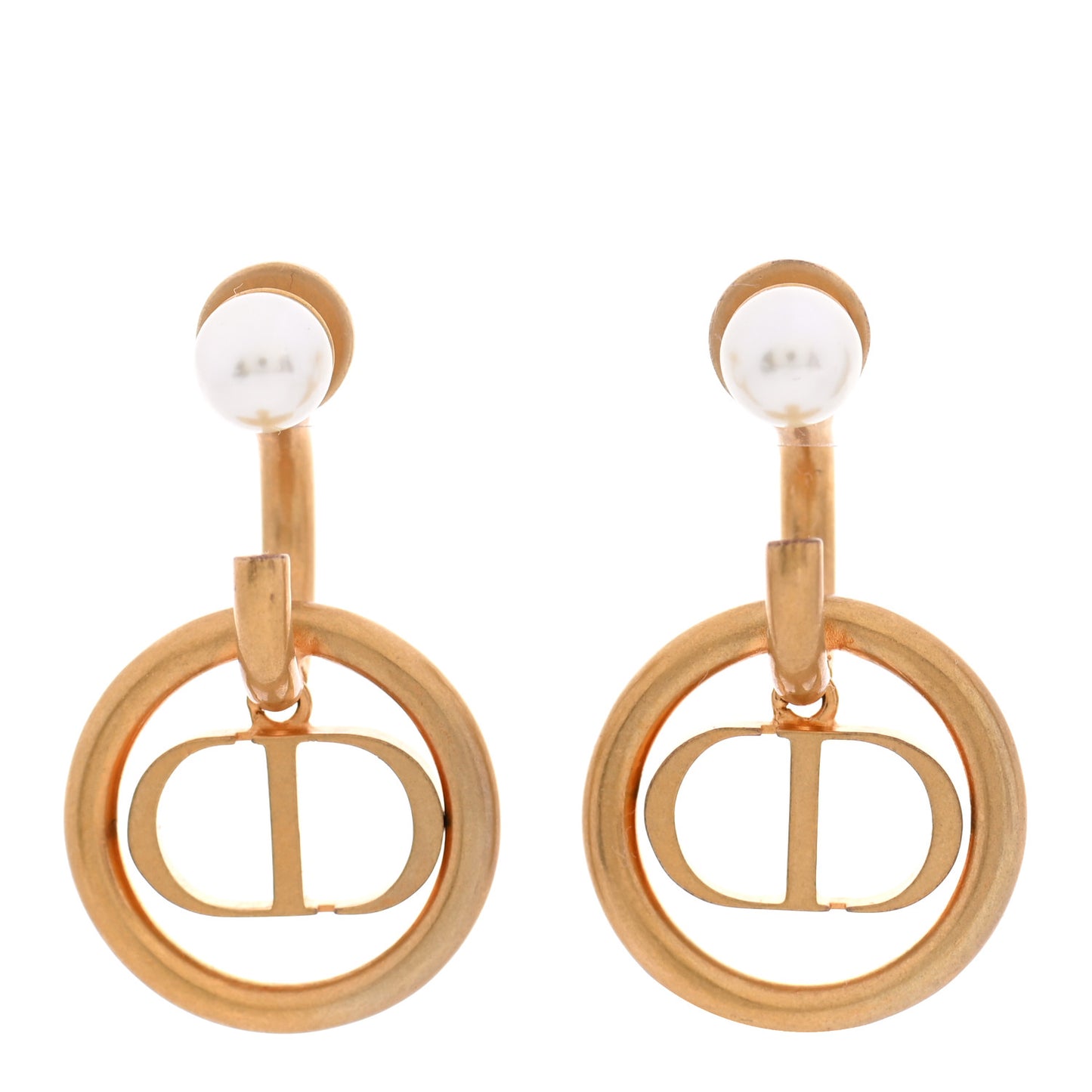 Metal 30 Montaigne Hoop Earrings Aged Gold