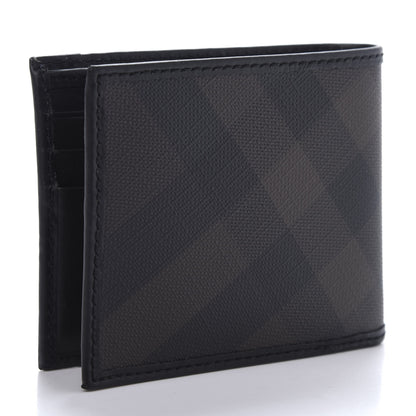 Burberry Smoked Check Bi-Fold Wallet Black 3 of 9