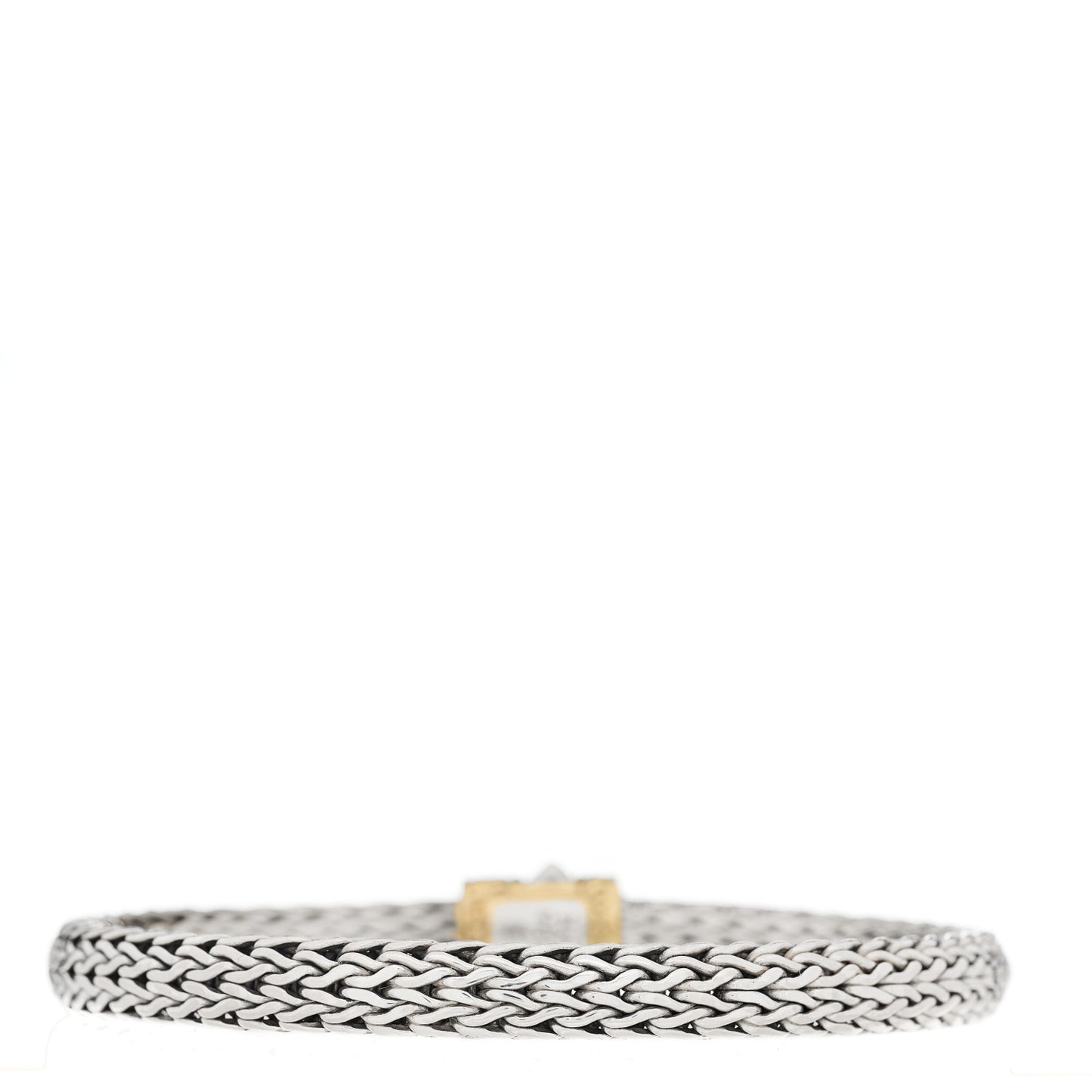 Sterling Silver 18K Yellow Gold 6.5mm Classic Chain Bracelet