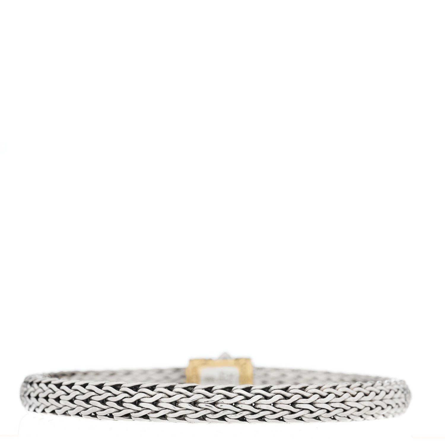 John Hardy Sterling Silver 18K Yellow Gold 6.5mm Classic Chain Bracelet 2 of 3