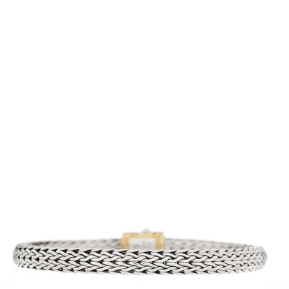 John Hardy Sterling Silver 18K Yellow Gold 6.5mm Classic Chain Bracelet 2 of 3